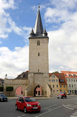 Johannisturm in Aschersleben - erbaut 1380; Torturm der ehem. Verteidigungsanlage der Stadt.