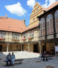 Wohn- und Wirtschaftsräume der Äbtissinnen vom Quedlinburger Damenstift - Renaissanceschloss aus dem 16. / 17. Jahrhundert - jetzt Städtische Museum.