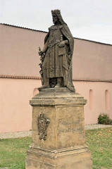 Denkmal Kaiser Karl IV. in Melnik - böhmischer Bildhauer Josef Max.