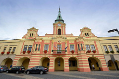 Rathaus von Melnik, ursprünglich 1398 erbaut, im letzten Viertel des 17. Jahrhunderts Barockumbau.