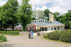 Restaurant Leuchtturm - Fischlokal am Aussenmühlendamm / Außenmühlenteich in Hamburg Harburg.