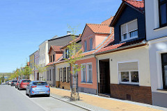Wohnhäuser im  Nördlicher Rosengarten / Ribnitz-Damgarten.