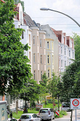 Gründerzeit Etagenwohnungen / Wohngebäude in Hamburg Wilhelmsburg.