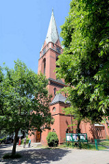 St. Pauluskirche in Hamburg Heimfeld - erbaut 1907, norddeutsche Backsteingotik.