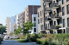 Neubaugebiet Othmarscher Höfe an der Jürgen Töpfer Straße / Behringstraße in Hamburg Othmarschen; Wohnquartier mit ca. 925 Wohnungen und 12 500 qm Gewerbefläche.