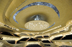 Großer Saal vom Konzerthaus Elbphilharmonie in der Hafencity Hamburgs.