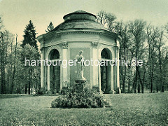 Altes Bild vom Orangerie Pavillion / Salon im Schlosspark Rheinsberg.