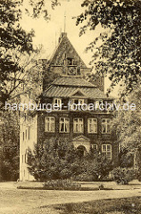 Historische Ansicht vom Schloss Ritzebüttel in Cuxhaven.