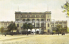 Altes Bild vom Venloer Bahnhof - nach 1892 Hannoverscher Bahnhof (auch Pariser Bahnhof).