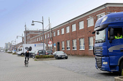 Alte Fischhallen an der Neufelder Straße in Cuxhaven.