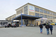 Architektur der 1960er Jahre - Kutterfisch Zentrale, Erzeugergemeinschaft der Kleinen Hochseefischerei in Cuxhaven.