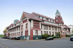 Altes Stabsgebäude der Grimmershörnkaserne in Cuxhaven - erbaut 1908 / 12; Nutzung jetzt als Wohngebäude.