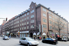 Blick über die Steinstraße in der Hamburg Altstadt zum Altstädter Hof, Kontorhausviertel Hamburg.
