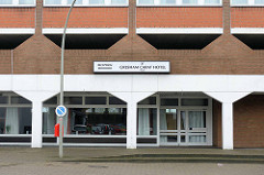 Geometrische Architektur - Hotel am Sieldeich in Hamburg Veddel.