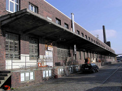 Historische Industriearchitektur Hamburgs - alte GEG Großeinkaufs-Gesellschaft Deutscher Consumvereine Gebäude auf der Veddel.