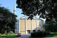 Kirche St. Marien in Hamburg Fuhlsbüttel; eingeweiht  1960 - Architekten Bernhard Hopp und Rudolf Jäger.
