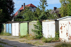 Alte Garagen - Stadtteil Roßlau in Dessau-Roßlau.