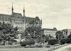 Historische bilder aus Stettin - Neues Rathaus erbaut im Jahr 1879 nach Plänen des Stettiner Stadtbaurats Konrad Kruhl (1833-1902).