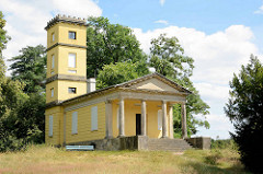 Weinberghaus in der Gartenanlage vom Schloss Großkühnau / Dessau-Roßlau; errichtet 1821,  Ignazio Pozzi.