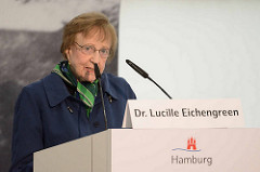 Rede von Dr. Lucille Eichengreen auf dem Festakt zur Einweihung Gedenkort Hannoverscher Bahnhof.