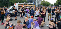 Demonstration Bildungsstreik  - Jugend Gegen G20 in Hamburg; Treffen am Millerntor.