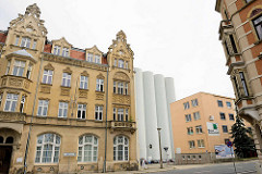 Architektur in Riesa - Gebäude im Riesaer Mühlenviertel.