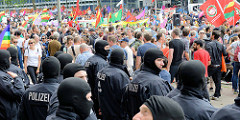 Demonstration am 08. Juli gegen G20 in Hamburg.