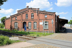 Historische Lagerhaus - Ziegelgebäude am Lübecker Ufer vom Hamburger Hansahafen.