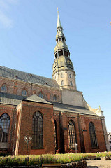 St. Petrikirche in Riga - ursprünglich erbaut 1209.