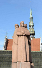 Denkmal der lettischen Schützen in Riga.