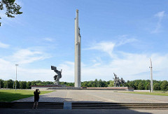 Sowjetischen Siegesdenkmal in Riga; errichtet um 1980.