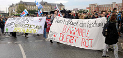 Demonstration am 25.09.17 in Hamburg gegen den Einzug der AfD in den Bundestag.