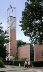 Kirche Zum Guten Hirten in Hamburg Stellingen / Langenfelde, geweiht 1961.