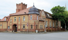 Aus Backstein gebaute Jahnturnhalle in Torgau - erbaut 1910.