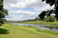 Fluss Venta / Windau bei Kuldīga / Lettland.