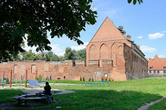 Rekonstruiertes Burggebäude in Elbląg / Elbing.