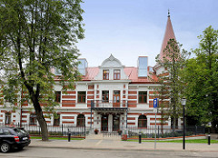 Historisches Gebäude der Zentral Bibliothek von Cēsis.