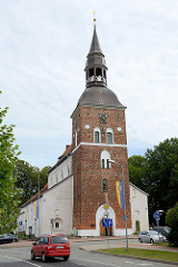 Gotische Sankt Simons-Kirche in der Altstadt von Valmiera, errichtet 1283.