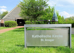 Katholische Kirche St. Ansgar in Hittfeld - geweiht 1964.