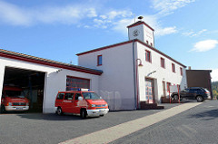Gebäude der Feuerwehr von Mansfeld.