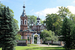 Orthodoxe Kirche  der Erleuchtung durch Christus in Limbaži / Lemsal, erbaut 1903.