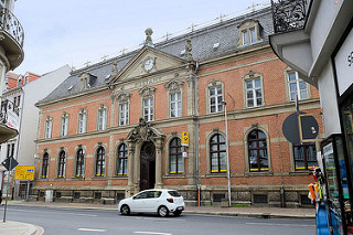 Historisches Postgebäude in der Poststraße von Meißen.