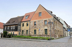 Bruchsteingebäude - Wohnhaus in der Marktstraße von Schildau, erbaut um 1830.