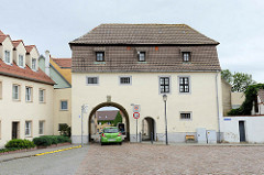 Oschatzer Tor in Belgern, Stadttor der ehem. Stadtbefestigung, heute Heimatmuseum.