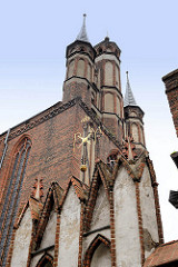 Kirche der Himmelfahrt der Jungfrau Maria in Toruń - gotischer Kirchenbau der Franziskaner aus dem 14. Jahrhundert.