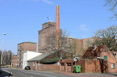 Industriearchitektur der Kölln-Werke in Elmshorn - historische Backsteingebäude.