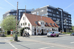 Alter Bahnübergang beim Hafen von Münster.