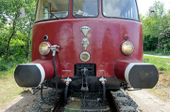 Triebwagen Fridolin, ehem. Wartungswagen der HPA - jetzt Museumszug vom Hamburger Hafenmuseum - Standort Hansahafen.
