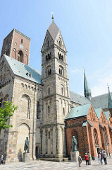 Dom zu Ribe / Ribe Domkirke, Vor Frue Kirke -  Marienkirche. Ribe gilt als ältester Kirchenort Nordeuropas - um 860 gründete der Apostel Ansgar hier die erste Kirche.