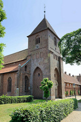 Klosterkirche und Klostergebäude Sankt Catharina in Ribe; die heilige Catharina, war eine ägyptischen Prinzessin, die 307 für ihren Glauben den Märtyrertod starb.